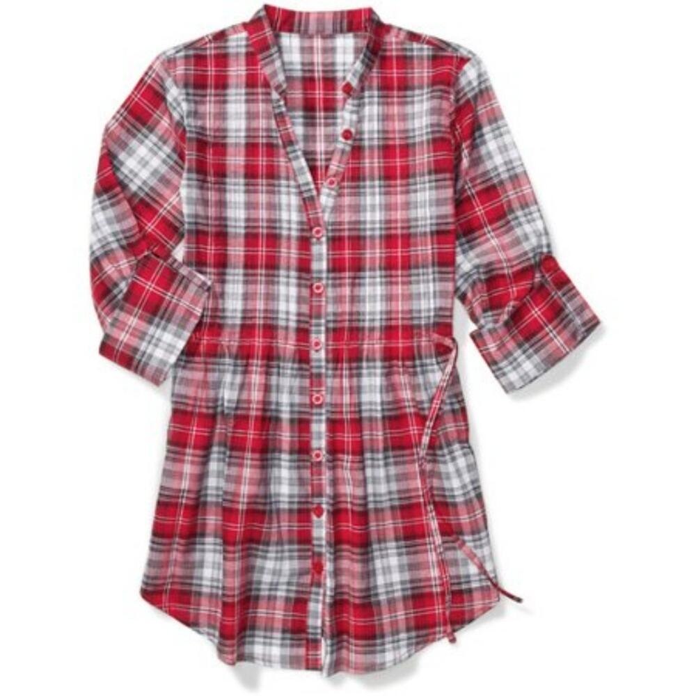 Miley Cyrus Max Azria Plaid Button Up S